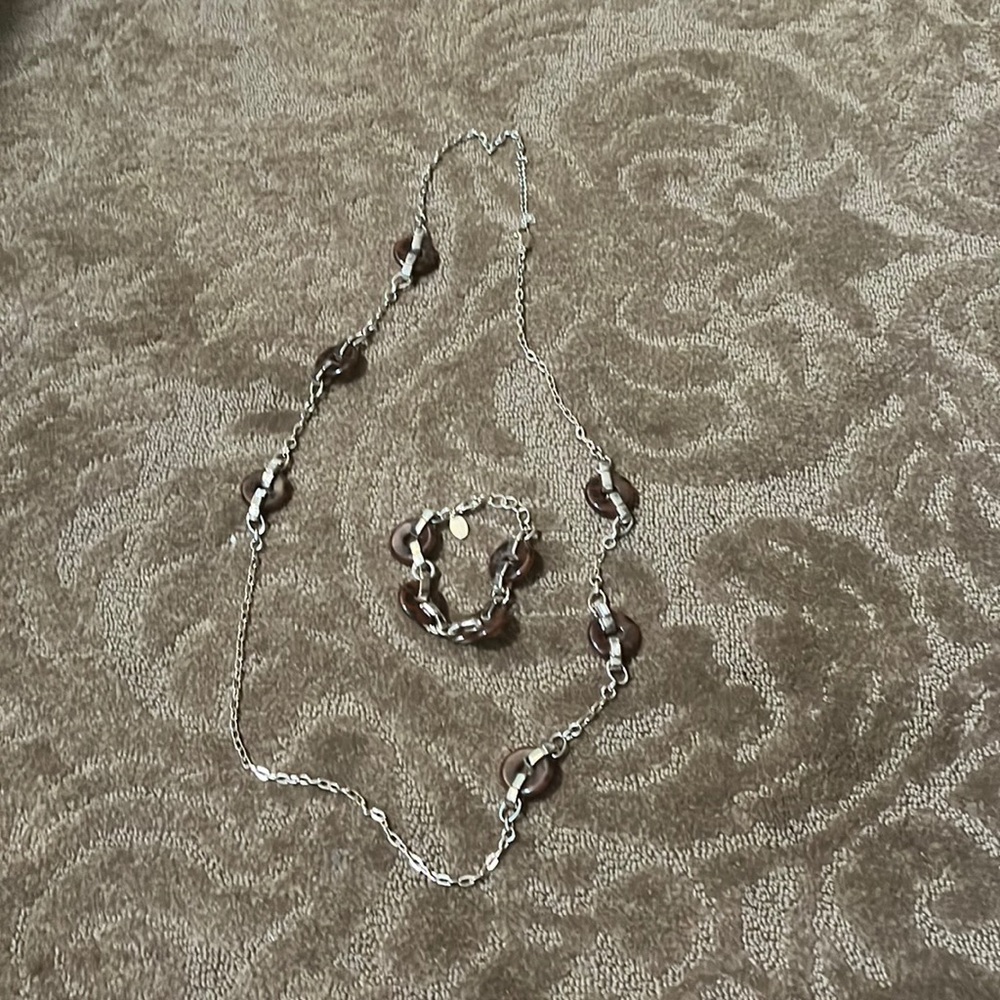 Necklace and matching bracelet.